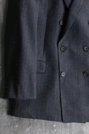 ”Yves Saint Laurent” light gray double breasted tailored jacket.
