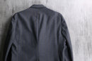 ”Yves Saint Laurent” light gray double breasted tailored jacket.