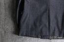 ”Yves Saint Laurent” light gray double breasted tailored jacket.