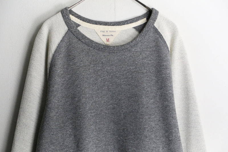 “rag & bone”  sleeve switching crew neck sweat