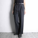 "BURBERRY" charcoal color wide tapered trousers