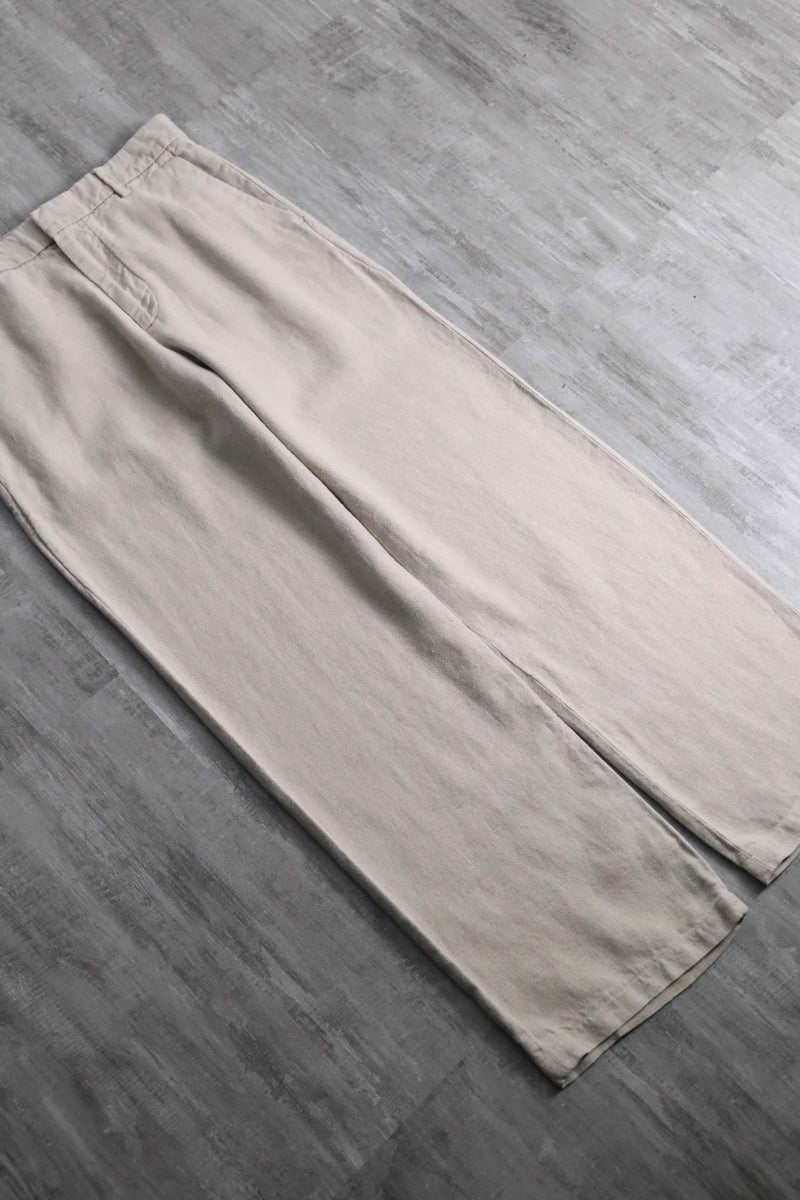 2000s BANANA REPUBLIC no tuck straight linen slacks