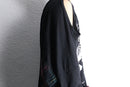 "Re:make" asymmetry check layered long tee
