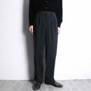 black color poly check trousers