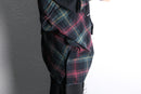 "Re:make" asymmetry check layered long tee