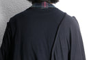 "Re:make" asymmetry check layered long tee