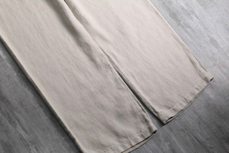 2000s BANANA REPUBLIC no tuck straight linen slacks