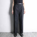 "BURBERRY" charcoal color wide tapered trousers