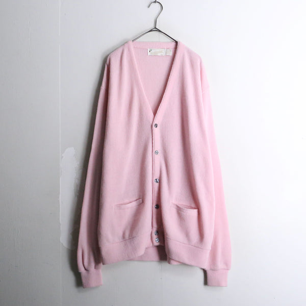 pail pink loose silhouette cardigan