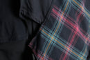 "Re:make" asymmetry check layered long tee