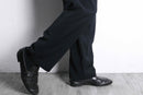 black color poly check trousers