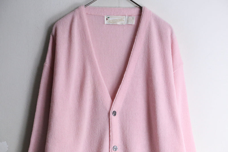 pail pink loose silhouette cardigan