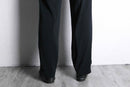 black color poly check trousers