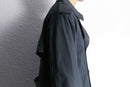 black double type trench coat