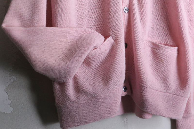 pail pink loose silhouette cardigan