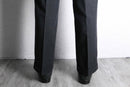 "BURBERRY" charcoal color wide tapered trousers