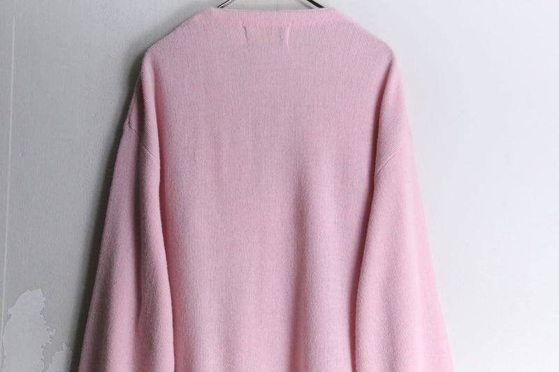 pail pink loose silhouette cardigan