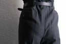 "BURBERRY" charcoal color wide tapered trousers
