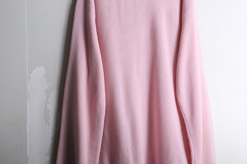 pail pink loose silhouette cardigan