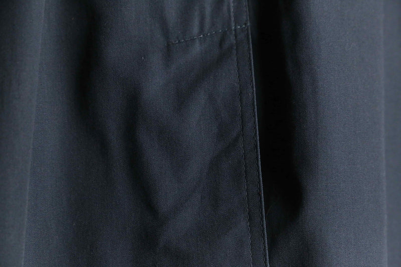 black double type trench coat