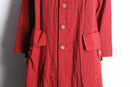 ”YACCOMARICARD” red color wrinkle smooth coat
