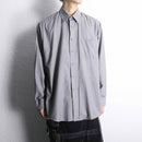 gray tone stripe shirt