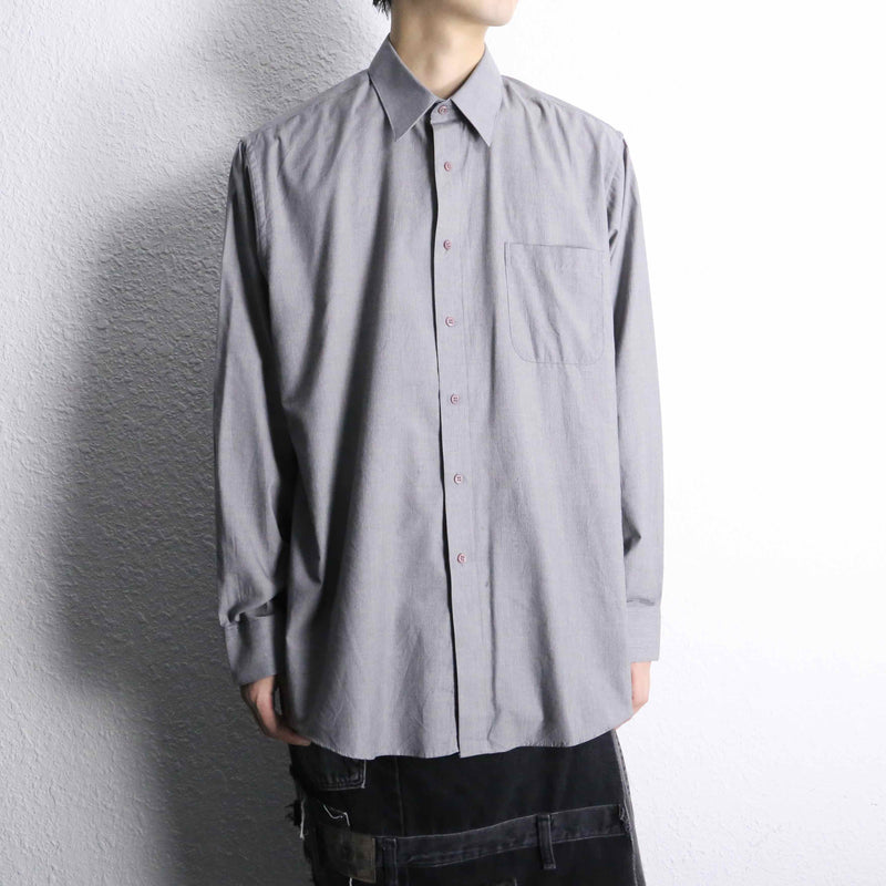 gray tone stripe shirt