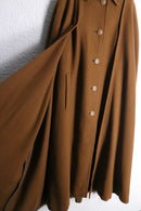 1970s vintage Aquascutum pure new wool long cape coat