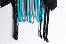 "Re:make" braided fringe lace damaged Tee