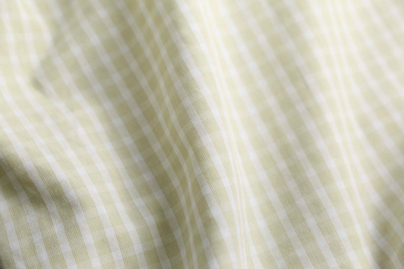 "HUGO BOSS" yellow tone check S/S shirt