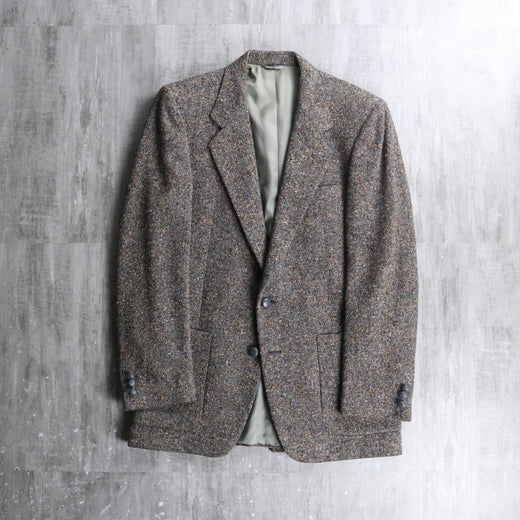 ”GIVENCHY” color nep tweed single tailored jacket