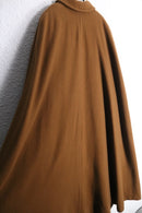 1970s vintage Aquascutum pure new wool long cape coat