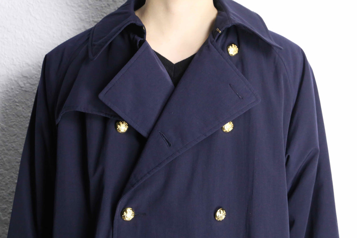Polo by Ralph Lauren” navy long soft padded trench coat