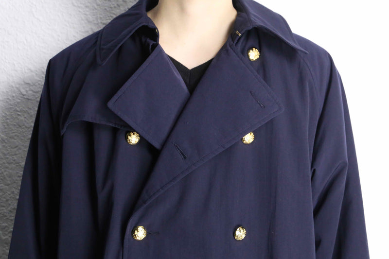 Polo by Ralph Lauren” navy long soft padded trench coat