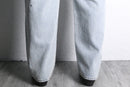 "Re:make" hand drawing wide denim