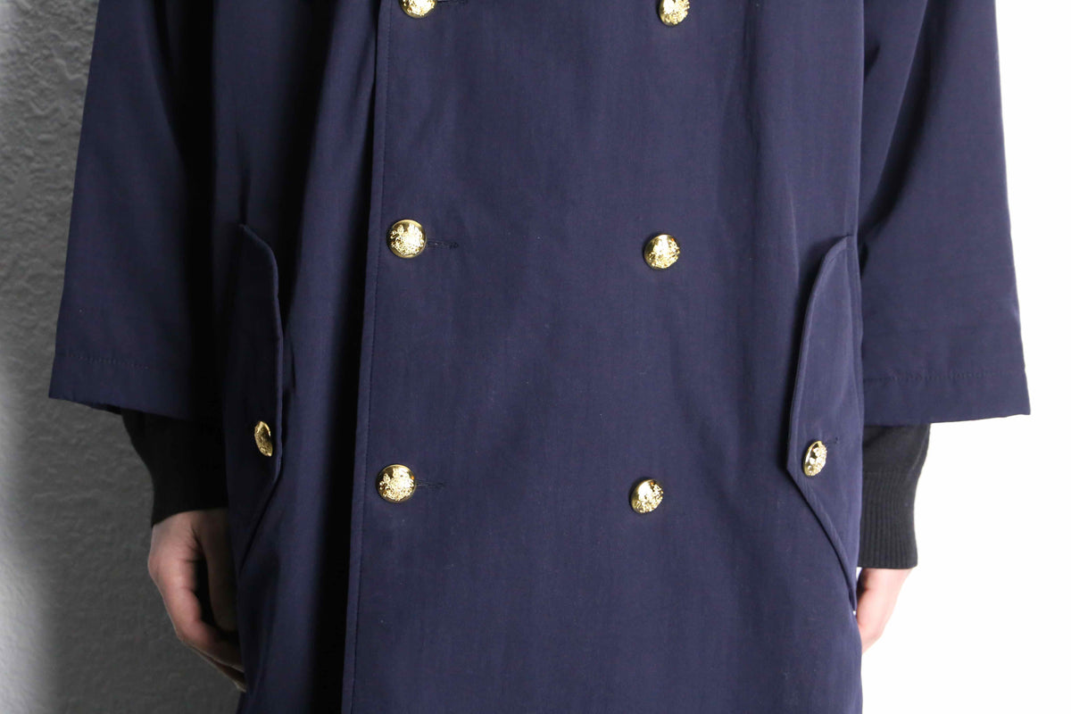 Polo by Ralph Lauren” navy long soft padded trench coat
