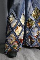 ''Re:make" rug docking denim pants