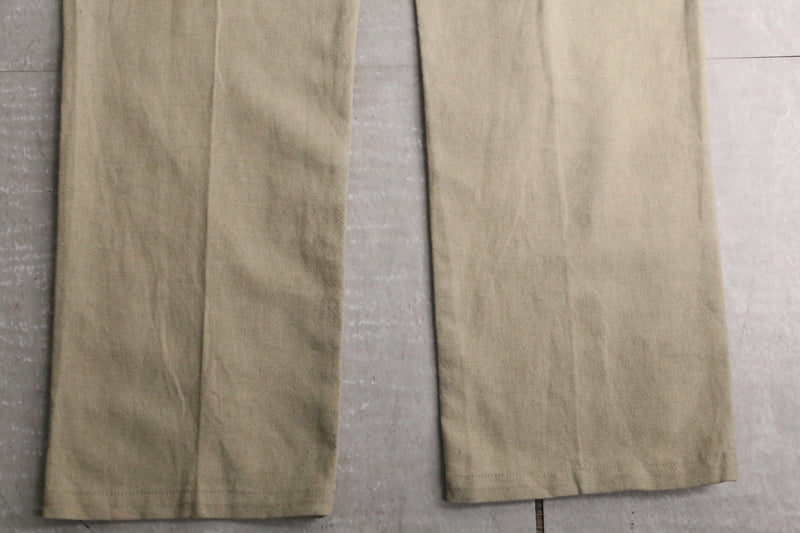 "Marlboro"beige straight pants