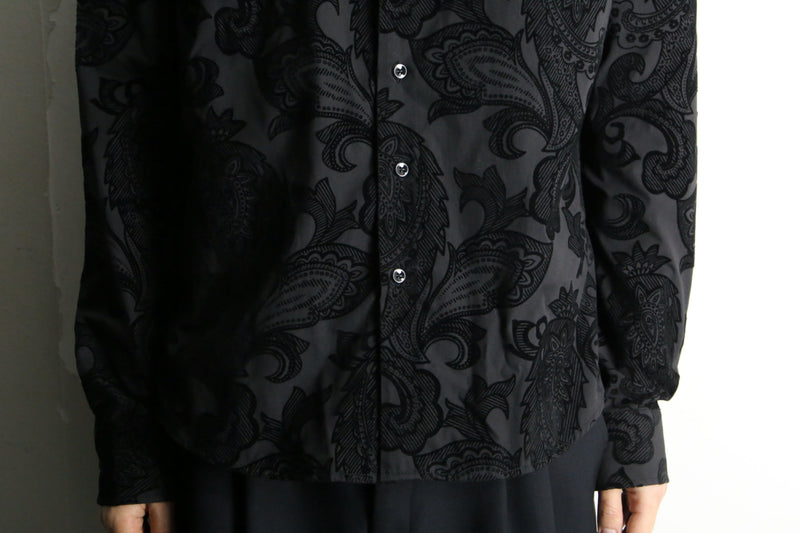 black color paisley pattern shirt