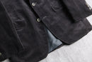black velour tailored jaket