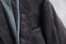 black velour tailored jaket