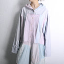"Re:make" random check shirt hoodie
