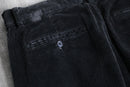 2000s OLD NAVY black corduroy relax tapered pants