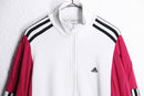 "Re:make" pink×white track jacket