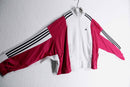 "Re:make" pink×white track jacket