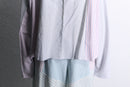 "Re:make" random check shirt hoodie