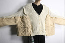 "Re:make" docking knit cardigan