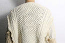 "Re:make" docking knit cardigan