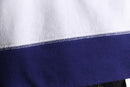 navy×white border mock neck sweat