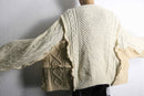 "Re:make" docking knit cardigan